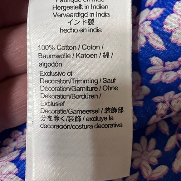 NWT J Crew Long-sleeve floral ruffle-shoulder top - Picture 6 of 7